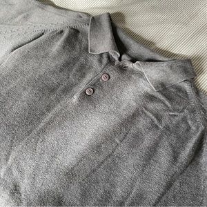 Free with purchase - Vintage Denver Hayes charcoal polo knit